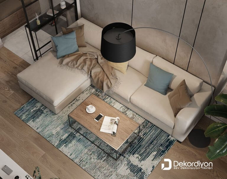 Kapiçino Rengi Duvar Boyası ile Dekore Edilmiş +9 Ev