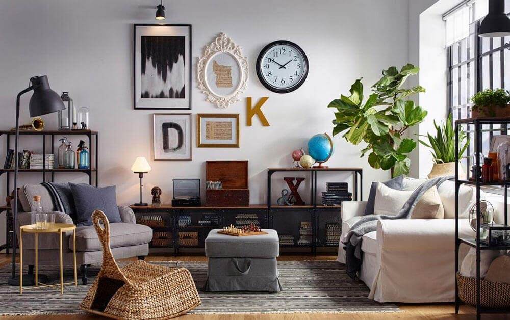 IKEA Oturma Odası Dekorasyonu için için +30 Öneri  