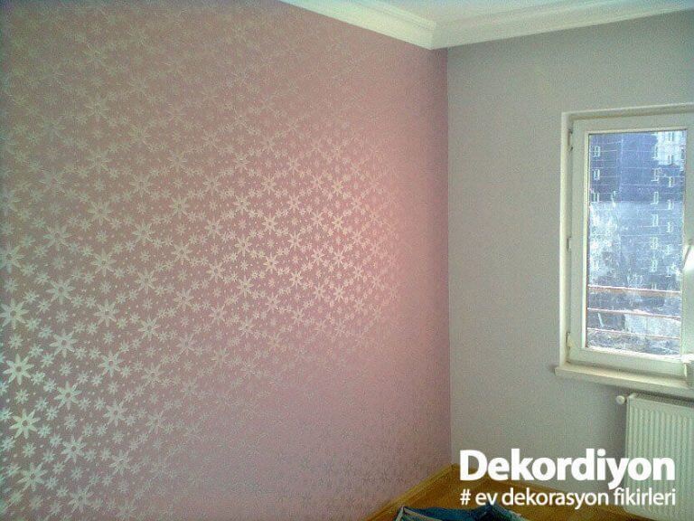 Kendinden Desenli Duvar Boyaları İçin Fikirler Dekordiyon