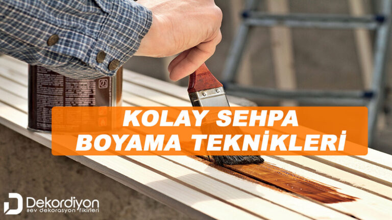 Ahşap sehpa boyama teknikleri