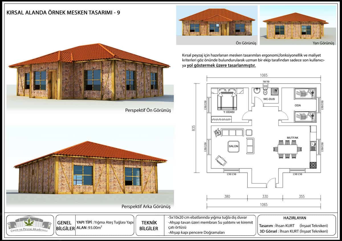 Müstakil Ev Modelleri ve Planları 2022