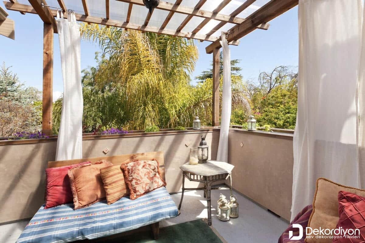 Camsız Balkon Kapatma Fikirleri 2025  