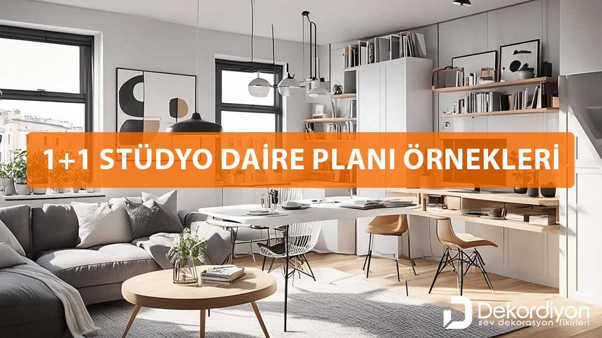1+1 Stüdyo Daire Planı Örnekleri 2025 1+1 Stüdyo Daire Planı Örnekleri 2025