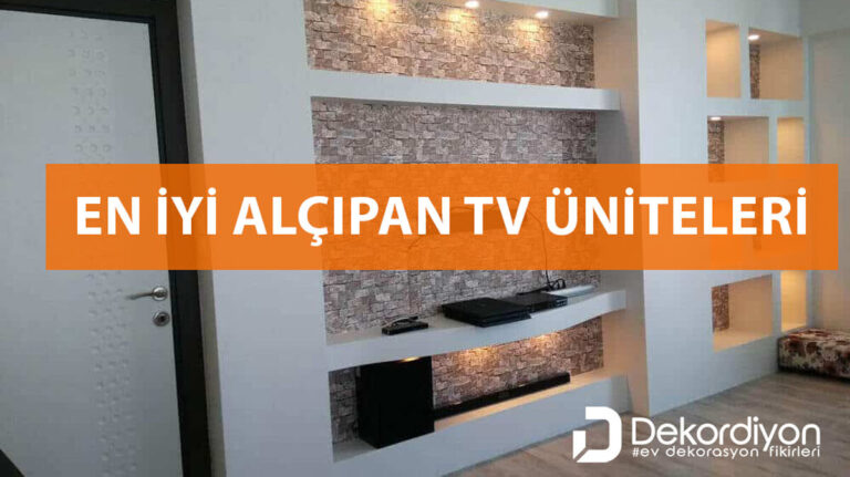 Alçıpan televizyon üniteleri