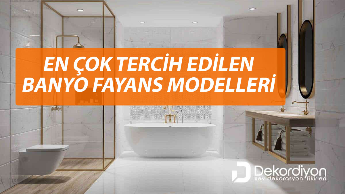 En Çok Tercih Edilen Banyo Fayans Modelleri 2024  