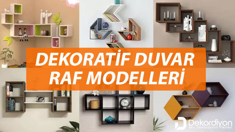 Muhteşem Dekoratif Raf Sistemleri modeli dekorasyonu