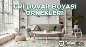 Gri Duvar Boyası Örnekleri: +16 Gri Boyalı Ev Dekorasyonu  