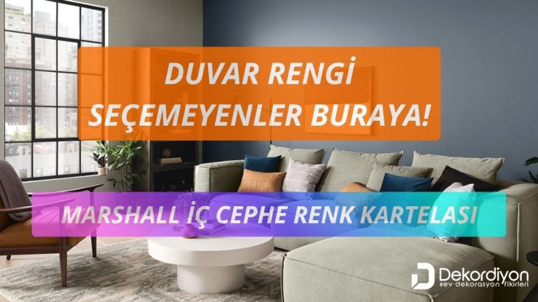 Marshall iç cephe boya renkleri