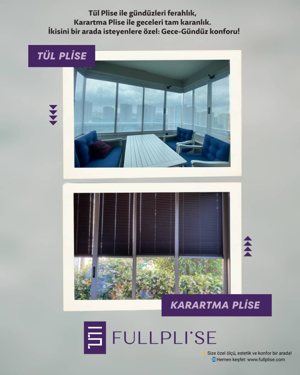 Plise Perde Modelleri ve Fiyatları I Fullplise  