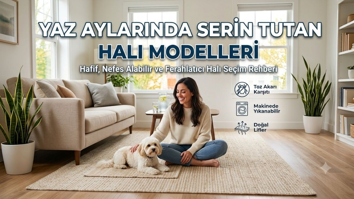 Yaz Aylarında Serin Tutan Halı Modelleri  
