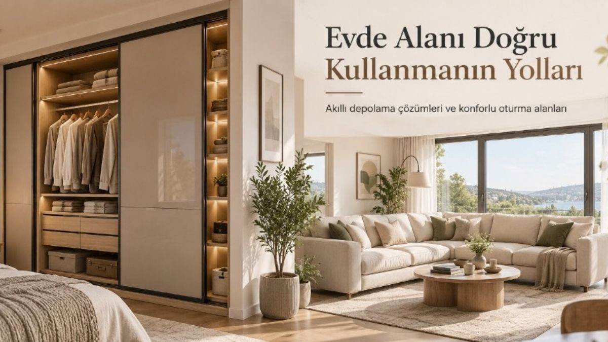 Evde Alanı Doğru Kullanmanın Yolları: Akıllı Depolama ve Konforlu Oturma Alanları  