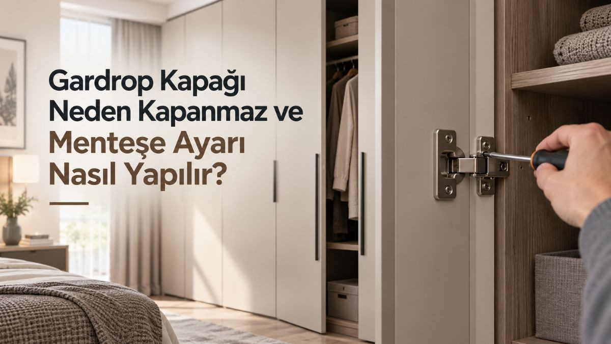 Gardrop Kapağı Neden Kapanmaz ve Menteşe Ayarı Nasıl Yapılır? Gardrop Kapağı Neden Kapanmaz ve Menteşe Ayarı Nasıl Yapılır?