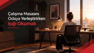 Çalışma Masasını Odaya Yerleştirirken Işığı Okumak  